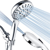 Bright Showers high‑pressure shower head in chrome in front view for powerful rinsing
