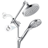 BRIGHT SHOWERS rain shower head delivers full-body rainfall for a soothing shower