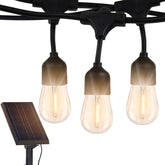 Brightech Ambience Pro solar panel back view for easy on off control.