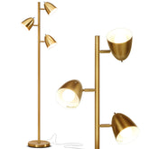 Brightech Jacob LED floor lamp with a 3-light tree for versatile living room illumination.
