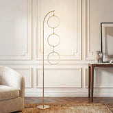 Brightech Nova 74-inch arch lamp with gold finish adds elegant room illumination.