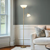 Brightech Sky Dome Plus base and shade for balanced room lighting and reduced glare.