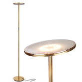 Brightech Sky LED floor lamp torch-base provides stable, stylish lighting in living spaces