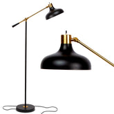 Brightech Wyatt LED floor lamp with adjustable head for focused reading and crafts.