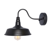 BRIGHTESS 80 retro black wall sconce close-up shows durable metal and timeless design.