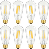 Brightever Edison bulb with clear glass adds vintage style to decorative lighting.