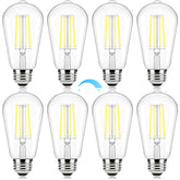 Brightever Edison bulbs with clear glass for vintage porch lighting and true color