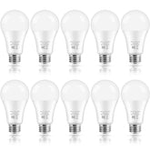 Brightever LED bulbs closeup showing 1500 lumens and daylight color