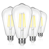 Brightever vintage ST64 LED Edison bulb with antique glass for authentic ambient lighting.