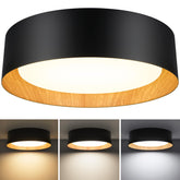 BrightHome flush mount LED ceiling light with built‑in panel providing bright, even illumination