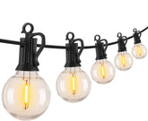 Brightown 100ft LED connectable string lights create flexible outdoor ambiance.