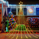 Brightown Christmas lights topper star adds a sparkling focal point for festive decor.