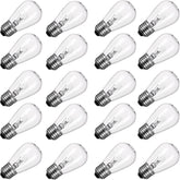 Brightown S14 bulb with warm clear glass for cozy ambient lighting