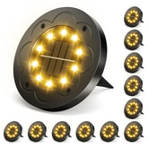 Brightown Solar Lights in-ground installation boosts nighttime pathway safety.