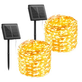 Brightown solar string lights for patio setup glow warmly for cozy evenings.