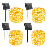 Brightown solar string lights reel for quick, tangle-free outdoor installation.