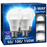 Briignite 3 Way LED bulbs pack offers flexible brightness for any room.