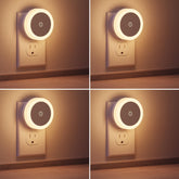 Briignite LED night light wall 4 pack lights path safely in a corridor