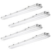 BRILLIHOOD 4ft LED vapor-tight light fixture for garages and workshops.