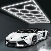 BRILLIHOOD hexagon garage light delivers 80640 lumens for wide coverage
