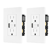 BRILLTECH 2Pack USB-A and USB-C ports for fast charging.