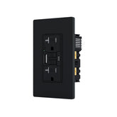 BRILLTECH GFCI outlet with dual USB ports for quick Type-A and Type-C charging