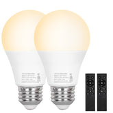 Brilvibera 2-pack remote-control bulbs for easy dimming in living rooms
