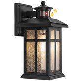 Brilvibera outdoor wall light with motion sensor in dusk-to-dawn mode improves entry security