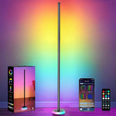 BRINGUX Smart Corner Floor Lamp front view adds vibrant ambience with flexible color options.