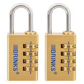 BRINKS 30mm solid brass padlock front view for reliable security