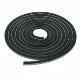 BRIXWELL Vanguard astragal pile weatherstrip side view showing sleek black finish for discreet sealing