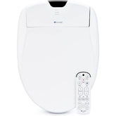 Brondell Swash 1400 front view: sleek bidet seat design for a refined bathroom