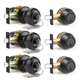 Brotima 3-pack keyed-alike lockset for front door, simplifies access across rooms