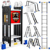 Bryner Step Ladder in 12ft assembly ideal for reaching tall shelves safely