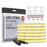BTF-LIGHTING FCOB LED strip dense-bright for uniform room illumination.