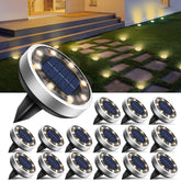 BTfarm solar ground light on pathway providing warm, inviting outdoor illumination.