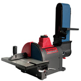 Bucktool Pro 1HP bench belt sander for metal work; smooth belt sanding.