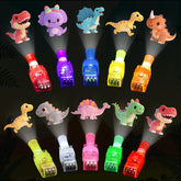Budbof dinosaur LED finger light projector displays T rex pattern for storytelling