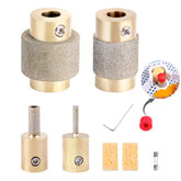 Buenoarte combination set of four diamond grinder bits for stained glass projects