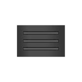 BUILDMART 10x6 black modern vent cover face view for refined interiors