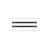 Buildmart 12x4 white vent cover decorative for ceilings and walls, enhancing interior style.