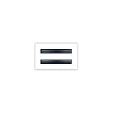 BUILDMART 6x4 white vent cover front view highlights modern design and durable aluminum for ceilings and walls