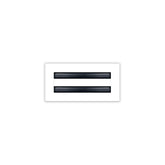 BUILDMART 8x4 white modern AC vent cover close-up highlights the aluminum finish.
