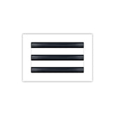 BUILDMART 10x6 white vent cover on ceiling for a sleek architectural look