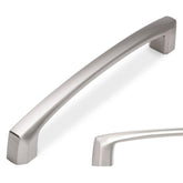 BUKOBYHE 5-inch brushed satin nickel cabinet handle close-up for durable update