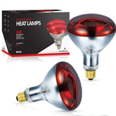 BULBMASTER 250W R40 red heat lamp radiating warmth for pets