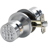 Buoan keyless entry door knob front view showing sleek design and secure access.