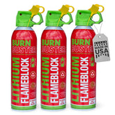 BurnBuster lithium-ion fire gel 3-pack for quick battery fire suppression.