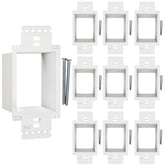 BWP 10-pack outlet box extender in a 1-gang setup for versatile installations