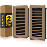 BYEWIRE floor register 4x10 brown cover enables durable airflow control in any room.